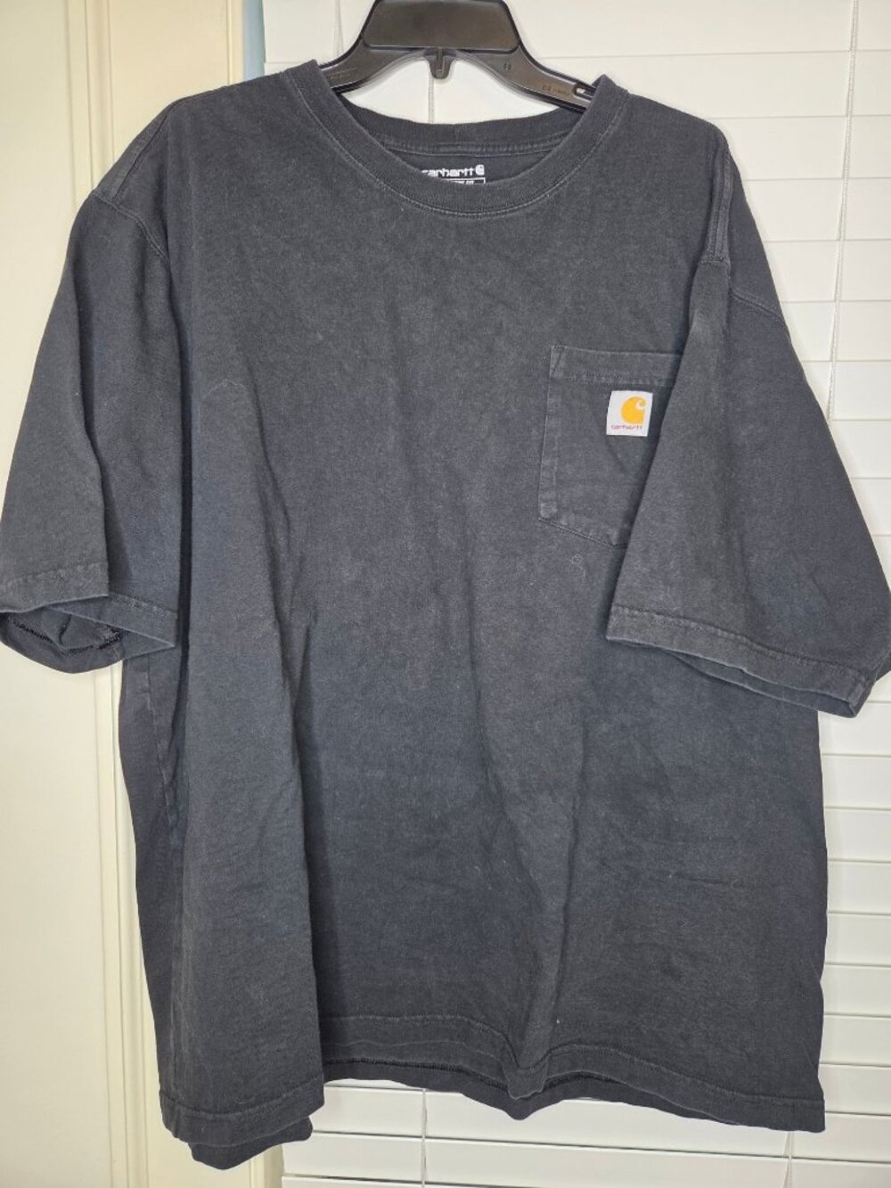 Carhartt Loose Fit Pocket T-Shirt 2XL Black 100% Cotton Sun Faded Grandpacore